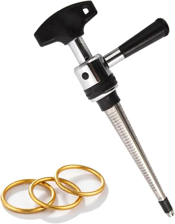 Manual Ring Stretcher & Adjuster, Ring Stretcher Enlarger Sizer With Scale, Anti-slip Handle, One Stick Four Yards, For Jewelry Repair Store And Craftsmen