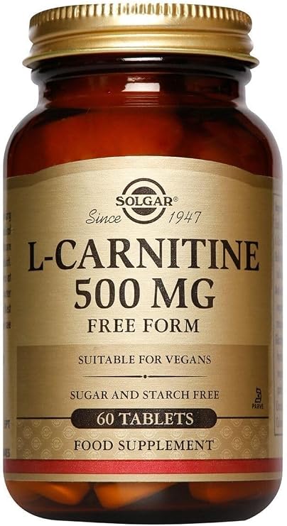 Solgar L-Carnitine 500 mg Serbest Form, 60 Tablet, Vegan