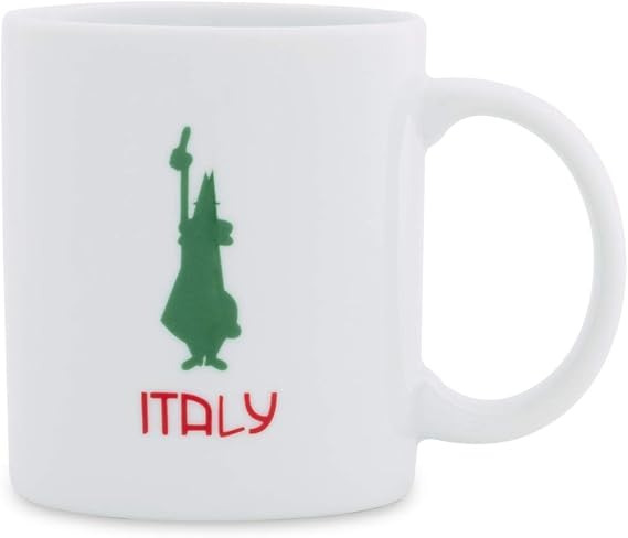 Bialetti - Cup - Mug Tricolore Istituzionale - 250mL - Porcelain [Energy Class A+]