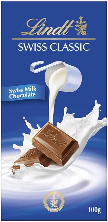 Lindt, Milk Chocolate, 3.5 oz 100 g