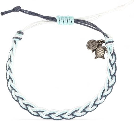 KoaKoa Original Braid Sea Turtle Tracking Bracelet, helps save sea turtles, fully adjustable Men and Women