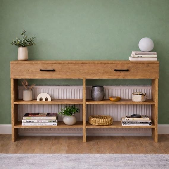 bangu Petek Üstü Minimal Kahve Köşesi Dolabı (Derinlik 32 cm) Bohem Kahve Standı BPKM008 (ATLANTİK ÇAM, 120 CM)
