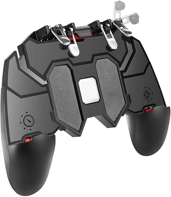 Coverzone 4 Tetikli Mobil Oyun Kolu – 90° Dönebilen Gövde, Ergonomik Kavrama, Dayanıklı Fiber Malzeme, Android Uyumlu PUBG & COD & Free Fire Oyun Kontrolcüsü | AK66