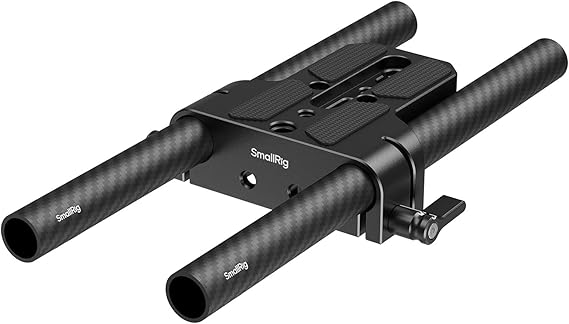 SMALLRIG Camera Base Plate Kit with 15mm LWS Rod Rail Clamp - 5609