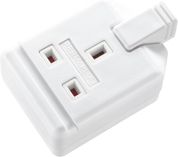 Masterplug Heavy Duty Single Socket Trailing Socket, without Plug and Cable, White