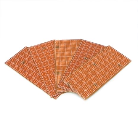5 Pcs Prototype Board Kit, 6.5x14.5cm Single Side PCB Prototype Board, Universal Circuit Board for DIY Soldering and Electronic Project