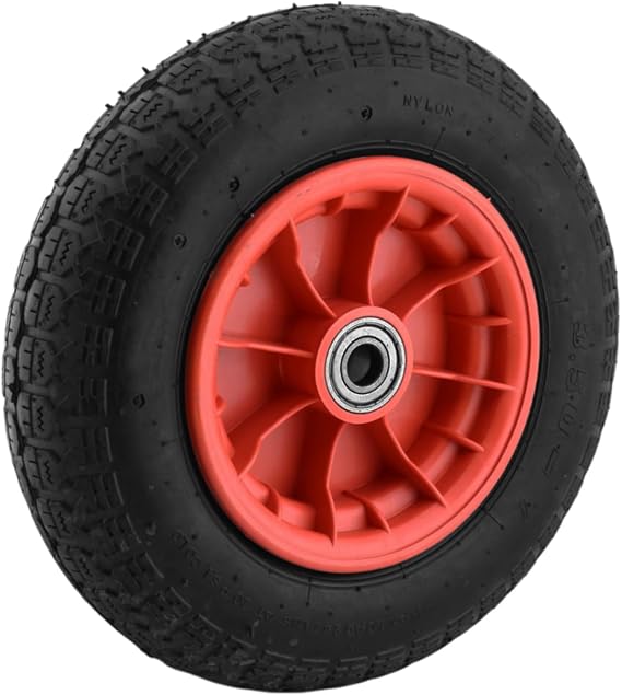 Load Carrying Wheel with Plastic Rim Wheel Hand Trolley Ball Bearing Air Shaumbrelli 350x70 mm Wheel