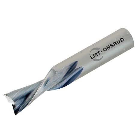 57-320 Solid Carbide Downcut Spiral Wood Rout, Inch, Uncoated (Bright) Finish, 30 Degree Helix, 2 Flutes, 3.0000" Overall Length, 0.3750" Cutting Diameter, 0.3750" Shank Diameter