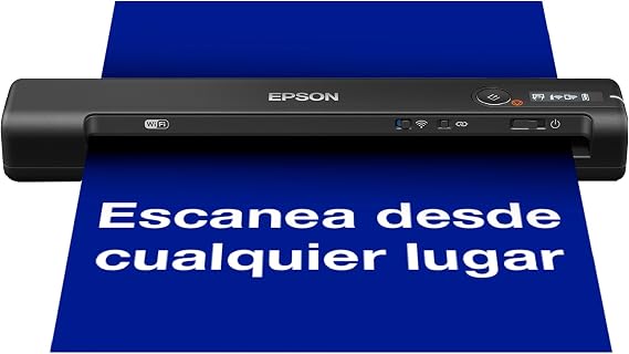 Epson Workforce ES-60W Wireless Portable Scanner with WiFi, USB Charging, WiFi or USB Connectivity