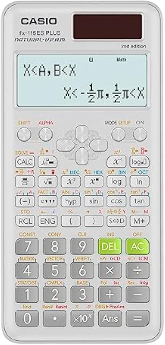Casio fx-115ESPLS2 White Advanced Scientific Calculator with Natural Display