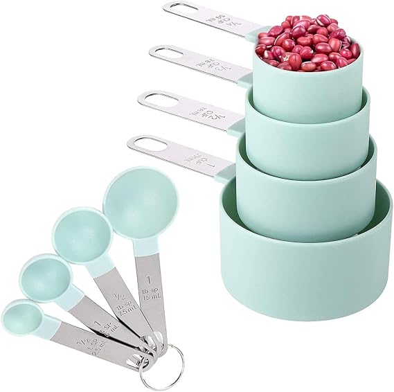 8Pcs Measuring Spoon, Measuring Spoons Sets, Tablespoon Measuring Spoon Stainless Steel Kitchen Tool, Accurate Measurement for Baking Cooking, Nestable Storage