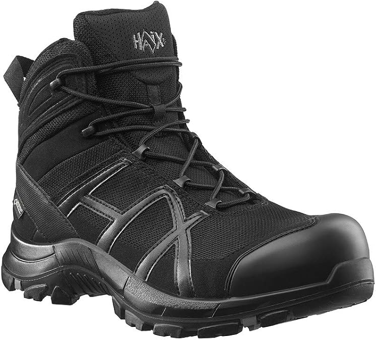 Haix Black Eagle Safety 40 Mid Black/Black Light S3-Safety Shoe with Good Protection Function.
