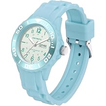 Waterproof Nurse Watch for Medical Professionals,Students, Women Men, Military Time Easy to Read Dial, 24 Hour with Second Hand, Soft and Breathable Silicone Band, 9002-blue