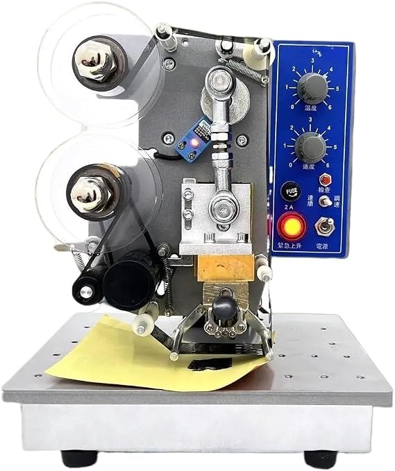 Foil Press Machine Printer Ribbon Date Coder Semi-Automatic Plastic Bag Printing Coding Hot Stamp Machine