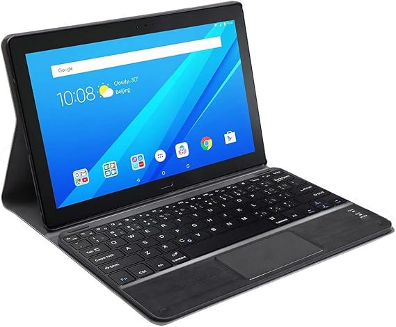 Microcase Lenovo Tab 4 10 Plus Bluetooth Touchpad Klavye + Standlı Kılıf - BKK5