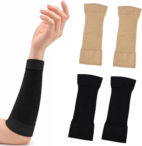 2 Pairs Arm Compression Sleeves for Sports and Daily Wear for Women