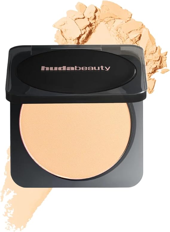 HUDA Beauty Easy Bake Pressed Powder, Banana Bread, Mattifying Powder, Vegan, Cruelty Free, Matte Finish, 12h Shine Control