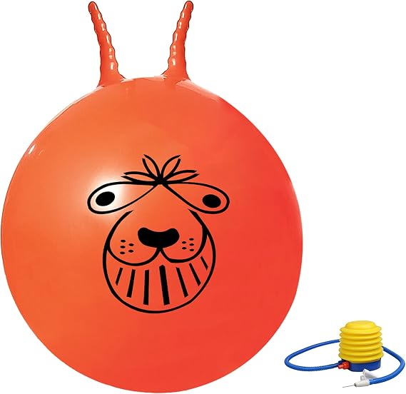 Crystals Space Hopper - Jumping Ball for Kids - Inflatable Bouncy Hopper with Manual Pump - Jumping Toys Space Hopper for Fun Activity (80 cm Hopper)