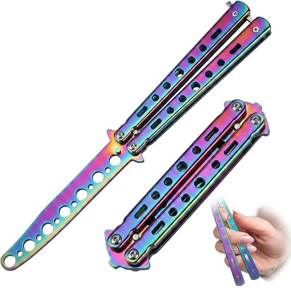 Butterfly Trainer Practice Tool, Metal Flipping Bottle Opener for Skills