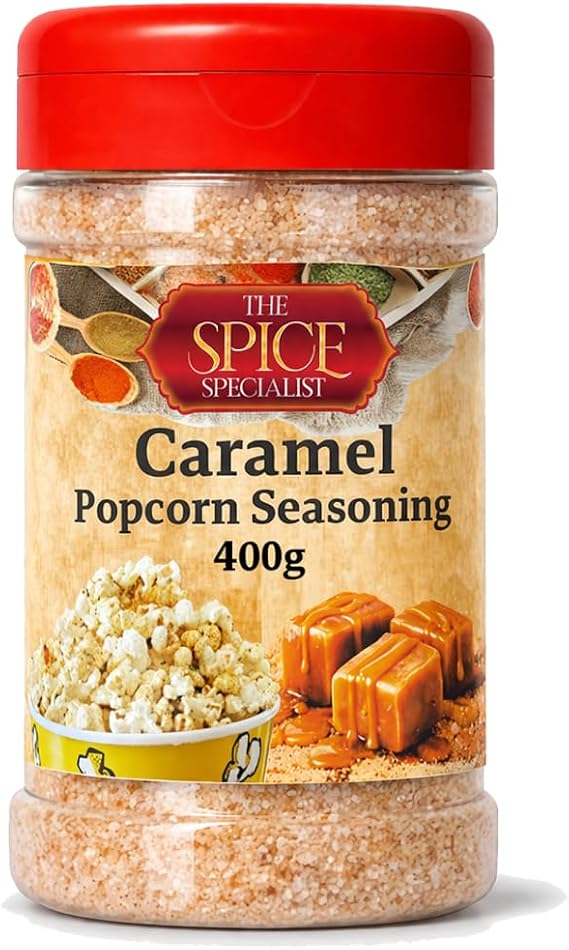 Caramel Popcorn Seasoning 400g – Sweet Gourmet Flavouring – Perfect for Popcorn, Coffee, Desserts & Baking – by The Spice Specialist