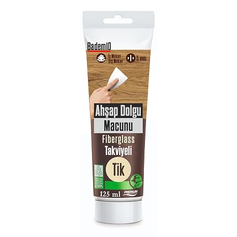 Ahşap Parke Tamir Macunu TİK Renk Mobilya Masa Dolgu Çatlak Çizik Giderici 125 ML Kullanıma Hazır