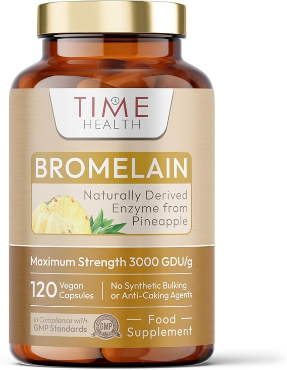 Bromelain - 3000 GDU 500mg - Pineapple Derived - 120 Capsules - UK Made