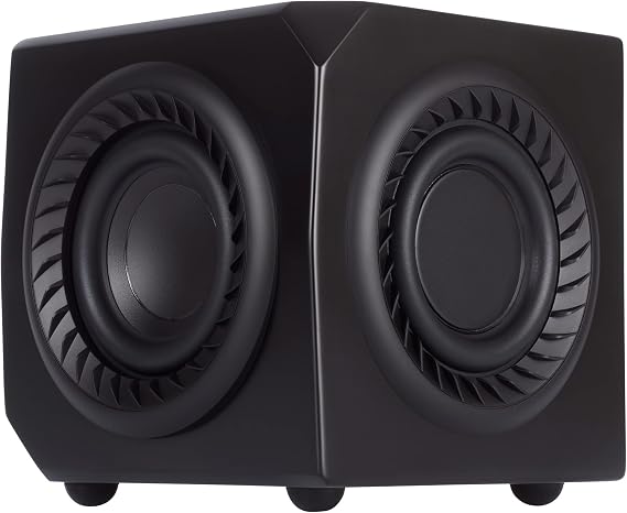 LITHEAUDIO Wireless Micro Subwoofer, 50W RMS Power, Plug & Play Setup, Wireless Connectivity, Works with Any Googlecast Speaker, App Control, Audio for Living Rooms, Bedrooms & Dining