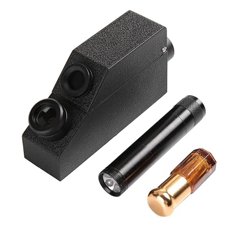 Gemstone Refractometer, Professional Gem Refractive Index Tester for Jewelry, RHG181 1.30-1.81 Presidium Gemstone Ldentification, Refractometers, Equipped with An Electric Torch