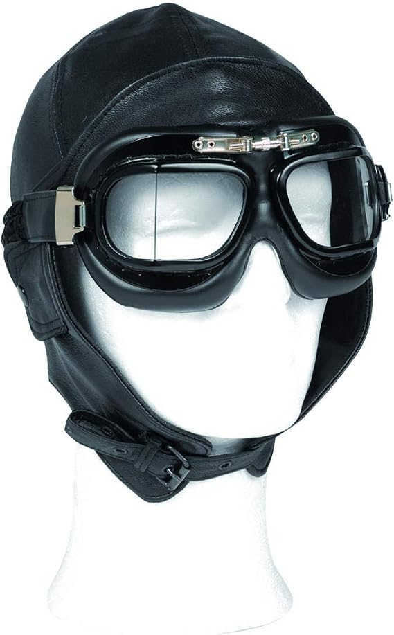 Mil-Tec Men's Leather Aviator Cap