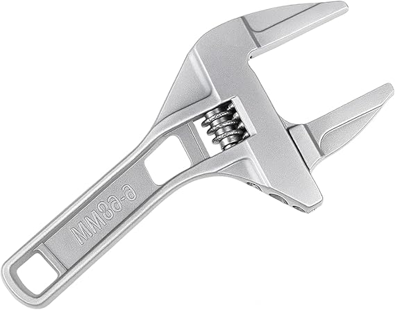 Adjustable Wrench, Large Adjustable Spanner with Aluminum Alloy Handle, 6-68mm Wide Jaw Opening, 20cm Length for Plumbing, Automotive, and DIY Projects