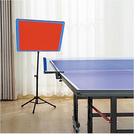 Floor-Standing Table Tennis Rebound,Ping Pong Return Board with Single Rubbers,Adjustable Height 60-110 for Home Gym Community Game Rooms