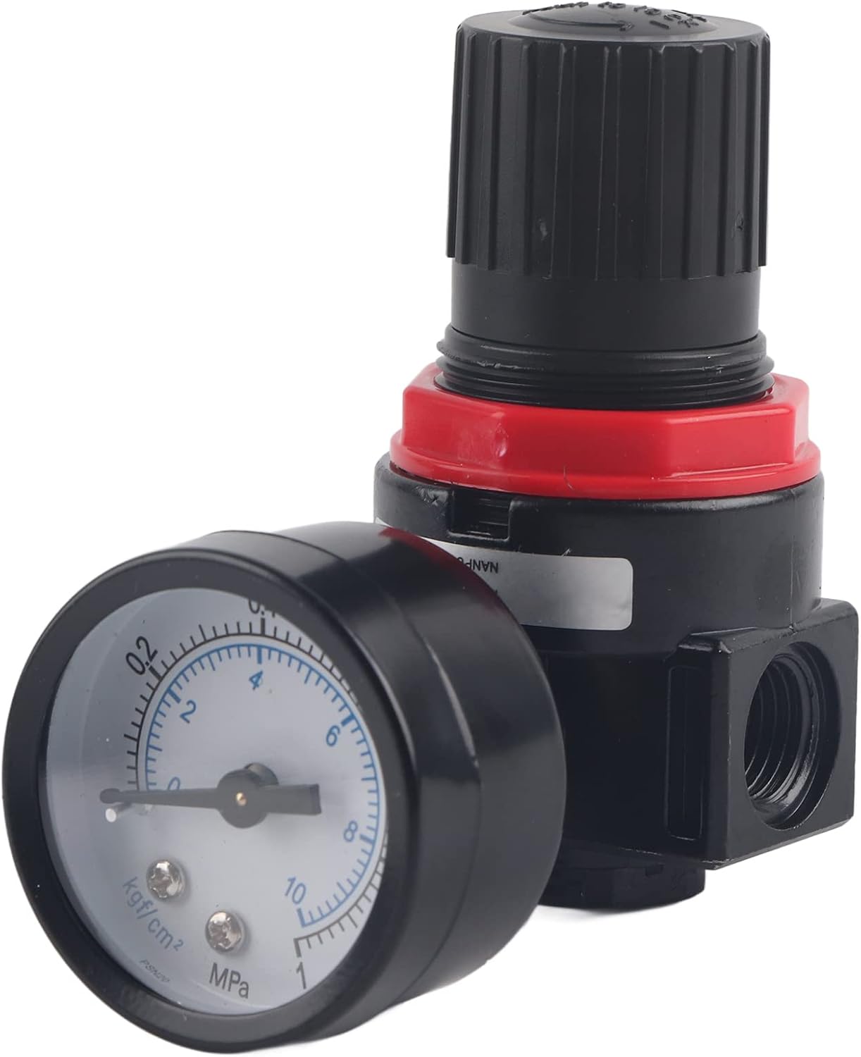 AR2000 Air Pressure Regulator, Compressor Pressure Relief Valve with Gauge, G14 Thread Adjustable 0.05-1Mpa for Air Tools and Systems