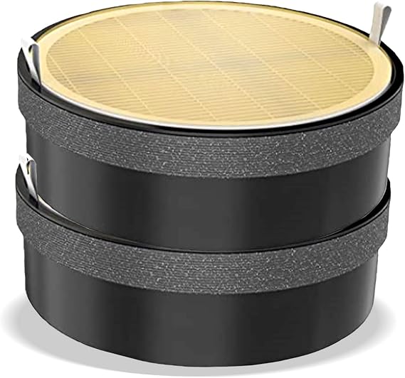 WBM Smart Genuine Air Purifier Replacement Filter, 3-in-1 True HEPA Air Purifier Filter, High-Efficiency Activated Carbon Replacement Filter, Pack of 2