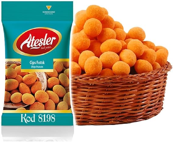 Ateşler Kuruyemiş Cips Fıstık Tuzlu Paket 40 gr