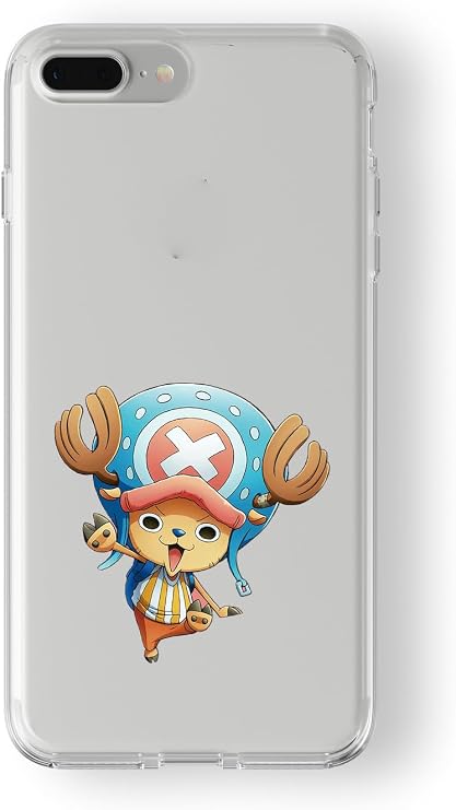 Multitronic iPhone 7 Plus ve 8 Plus Uyumlu Tony Tony Chopper Tasarım Baskılı Şeffaf Kılıf