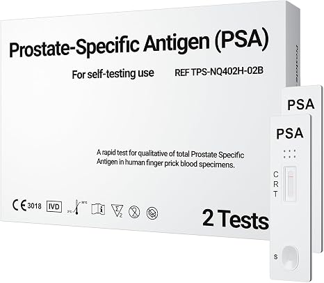 2 x PSA Test Prostate Self Test for Home for Men - Quick Test for Determining Increased PSA Concentration in the Blood - Early Orientation