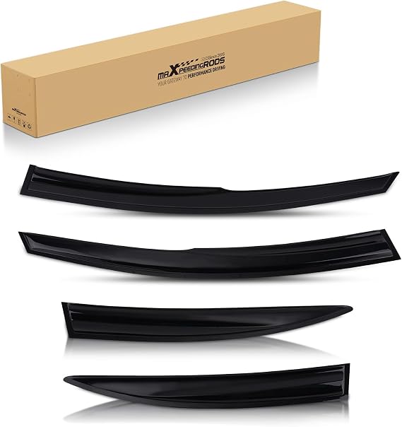 maXpeedingrods 4Pcs Wind Deflectors for Honda Civic 2006-2012 4 Door Saloon
