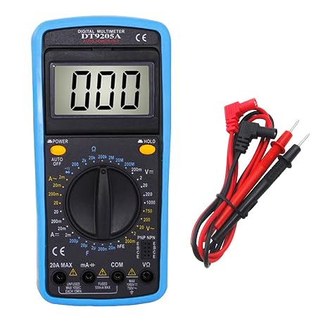 GOLDMAN SERVICE | Professional Digital Multimeter, Polimeter Tester Electrician Ammeter Ohmmeter Voltmeter, Current Meter Tester LCD Display
