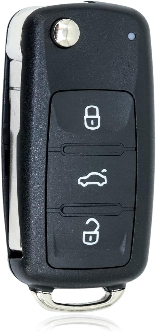 3 Button Replacement Remote Flip Key Fob Case Shell Fix Compatible With Vw Golf Mk6 Beetle Jetta Polo Skoda Sharan Seat Tiguan Touran Octavia