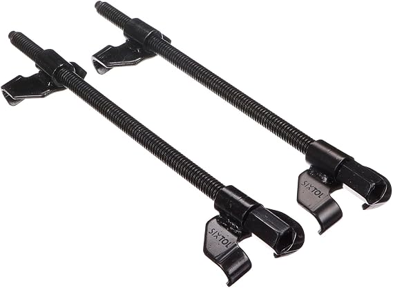 SIXTOL SPRING SET 2 270 mm | 2 Pieces Car Spring Compressor | Mounting Tensioner Tool | Tuning | Lowering Suspension Struts and Shock Absorbers | Suspension Spring Span | Span Spring Tensioner