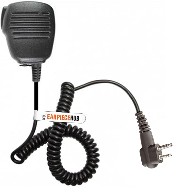 Remote Speaker Mic Shoulder/Handheld with PTT Mic Compatible with Motorola 2 Pin Radio DP1400 CP040 GP68 GP88 GP300