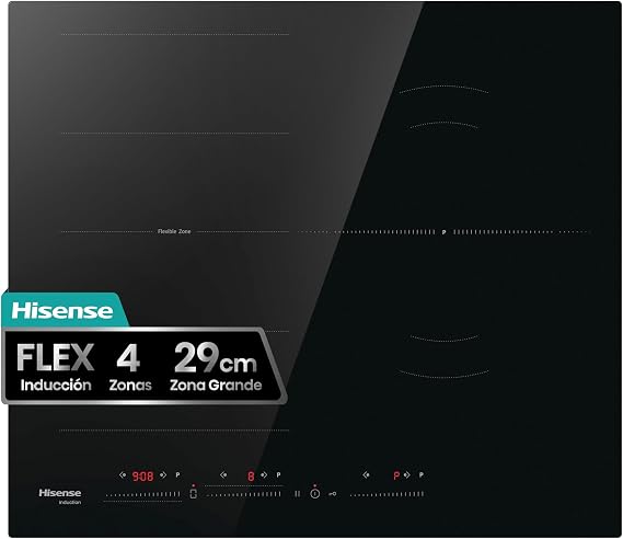 Hisense HI6352BSCE – Flex Ceramic Hob, Integratable, Width 59 cm