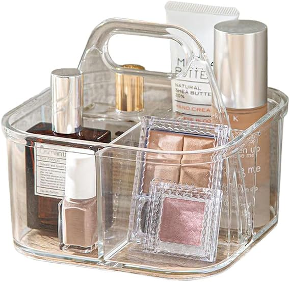 NITORI Acrylic Handle Stacking Case 5902S Clear 14.5x14.5x13 cm/5.7x5.7x5.1 inches 8131318