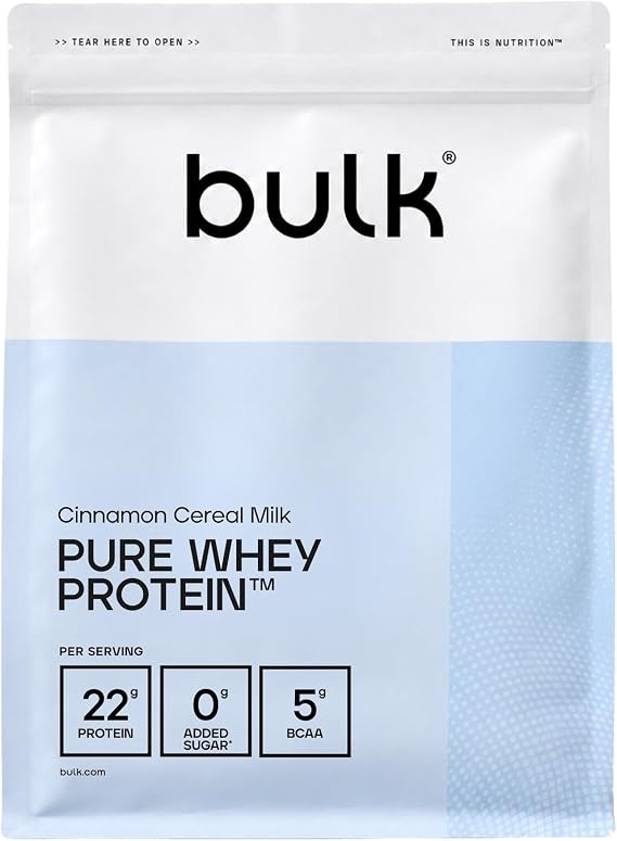 Bulk Pure Whey Protein Powder, Cinnamon Cereal Milk, 1kg