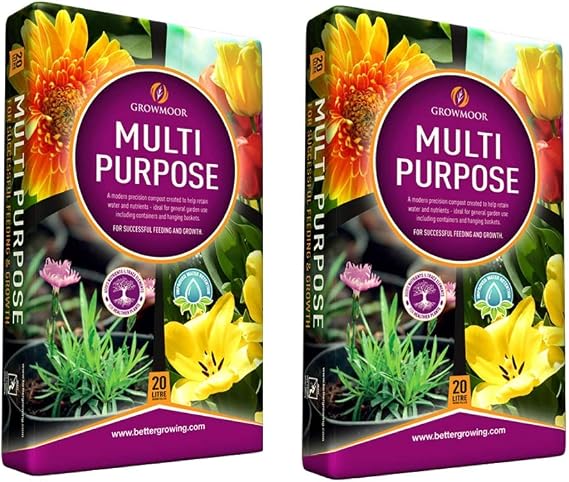 GROWMOOR 2x 20L Multipurpose Compost