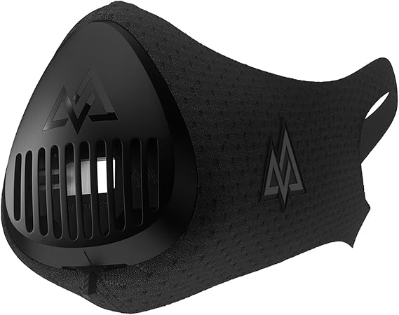 TRAININGMASK Training Mask - Workout Training Mask 3.0 Breathable Cardio Training Mask for Running, Cycling, and Exercise, Black Mask