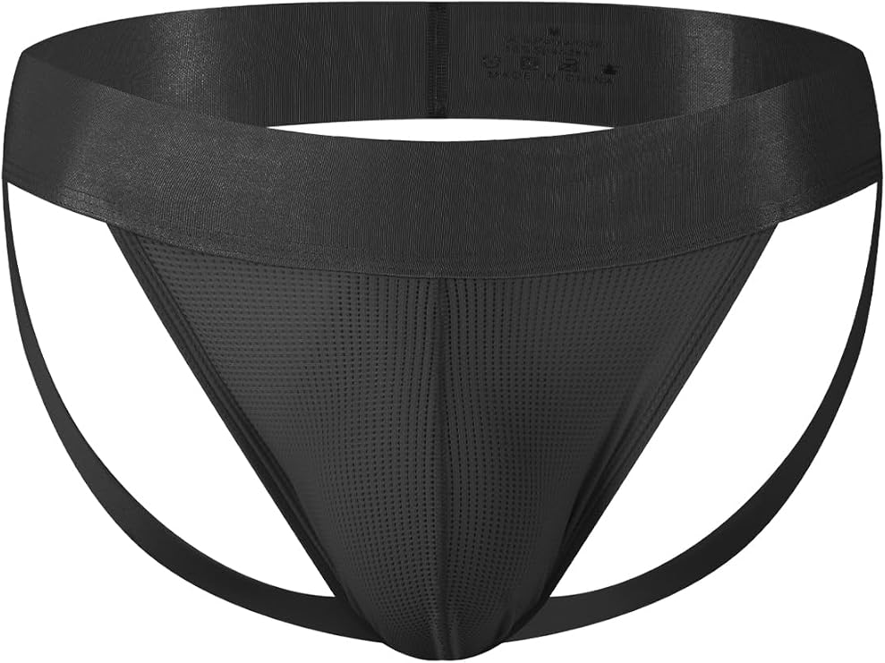 RunHero Men's Jock Strap Briefs Low Rise Jockstraps Athletic Supporter Sports Underwear