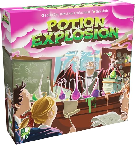 Scary Game | Portion Explosion 3rd Edition | Strategy Board Game | Includes Plastic Marble Dispenser | For 2-4 Players | 30+ Minutes | Ages 14+