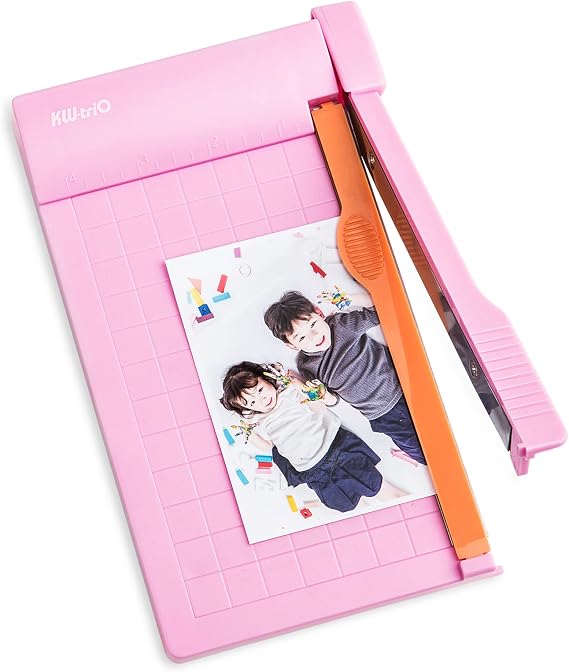 Paper Trimmer, Mini Paper Trimmer Guillotine Cutter 6 Inch (160mm) Cut Length Desktop Paper Cutting Machine with Security Cutter Head for Craft Paper Photos Cards Scrapbooking Office Home Supplies