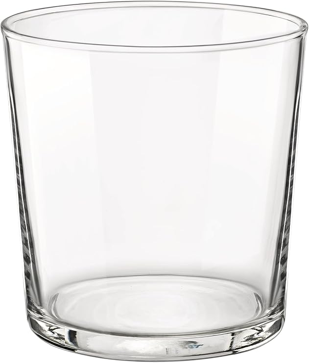 Barazzoni Set of 6 Ghiffa Glasses Tempered Glass 37 cl Capacity Made in Italy